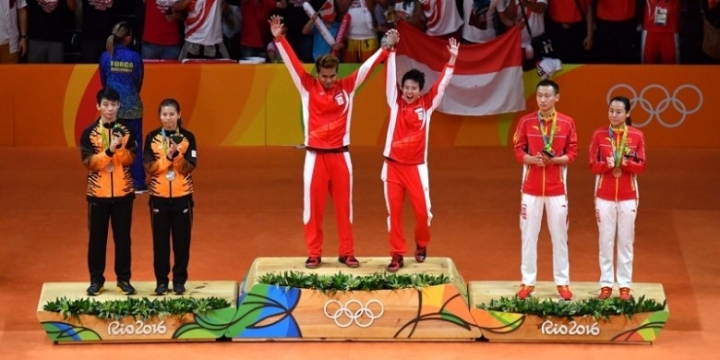Medali Emas untuk Indonesia dari Tontowi Ahmad/Liliyana Natsir di Olimpiade Rio 2016 dan Hal Unik Seputar Momen Kemenangan