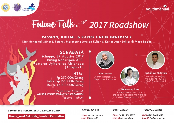 Bulan Agustus Ini, Youthmanual Future Talk Akan Hadir Di Surabaya!