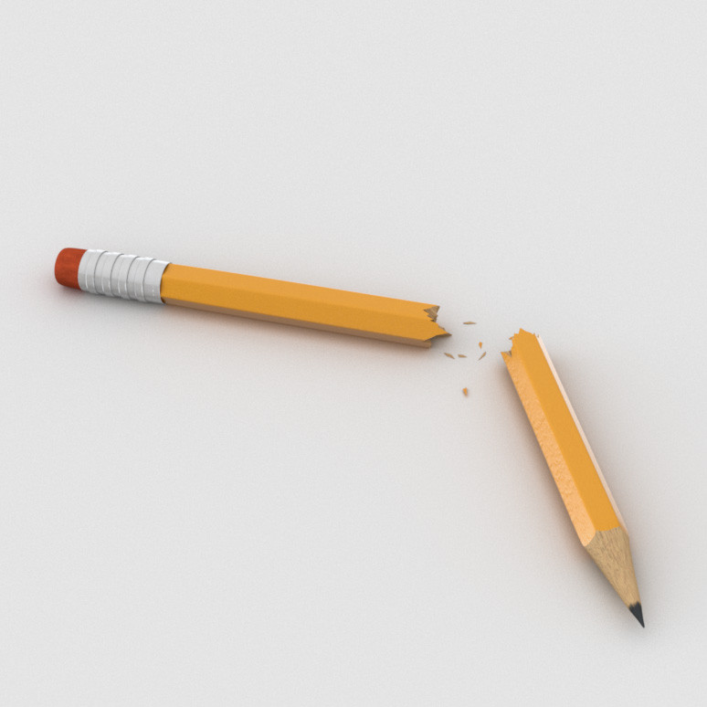 pensil patah