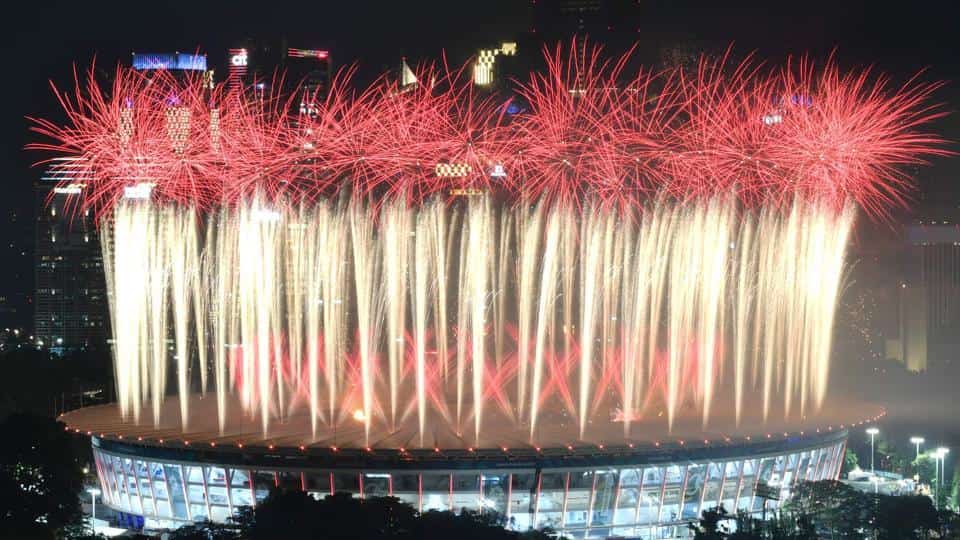 asian games 2018 opening kembang api
